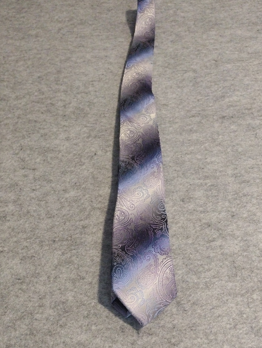 Van Heusen Purple and Blue Paisley Gradient Tie